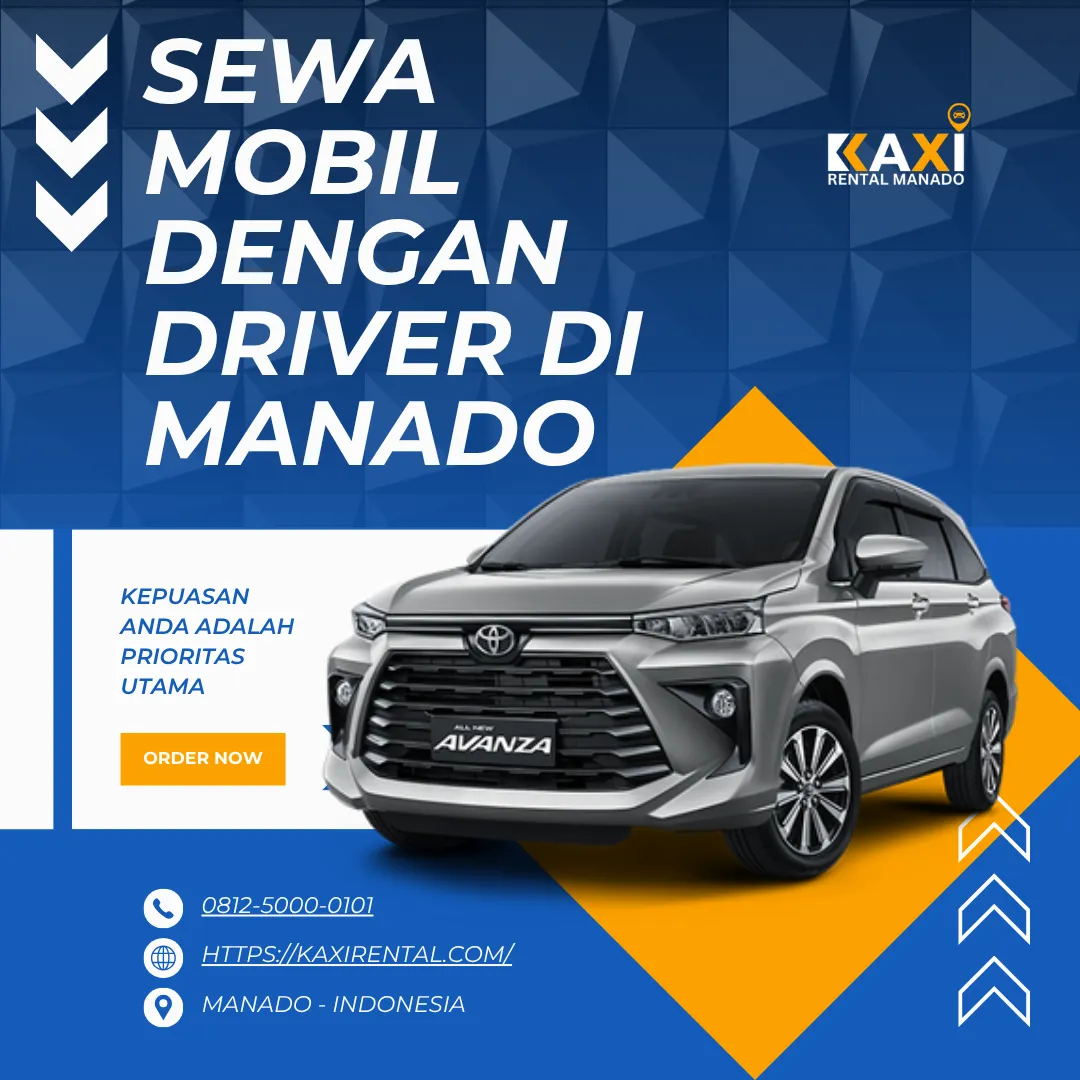 Sewa mobil dengan driver di Manado